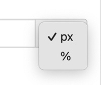 Selecting a Label Width's Pixel Unit